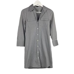 Theory striped collared shirt dress size 2